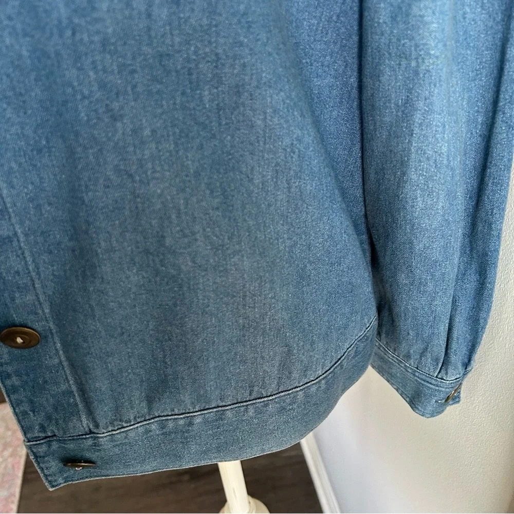 Vintage Breckenridge Embroidered Denim Shirt M/L Americana Western Y2K - Picture 6 of 10